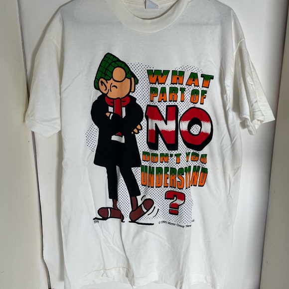 Vintage Andy Capp t shirt MFG By Freeze 1995 Mirror Group single stitch XL Rare - Picture 4 of 14